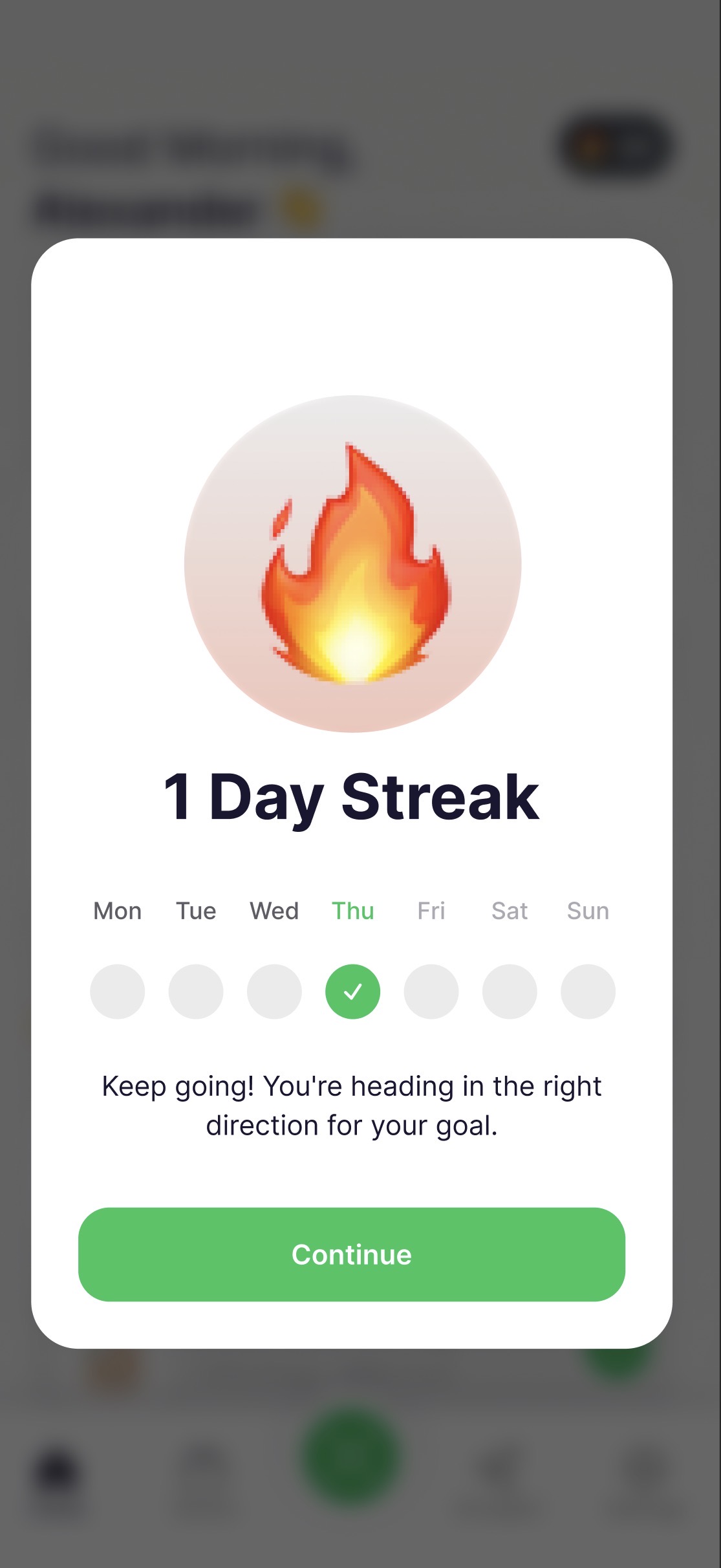 Achievement and streak tracking